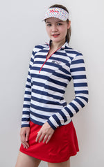 Load image into Gallery viewer, เสื้อกอล์ฟแขนยาว Striped Frenchies

