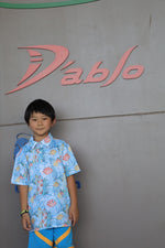 Load image into Gallery viewer, เสื้อกอล์ฟเด็ก เสื้อกอล์ฟผ้า spandex d&#39;ablo golf shirt
